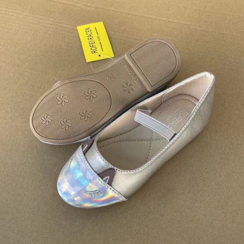 Giày búp bê bé gái ROFE 🌈 Giày bệt da PU nhẹ êm xuất dư 0822