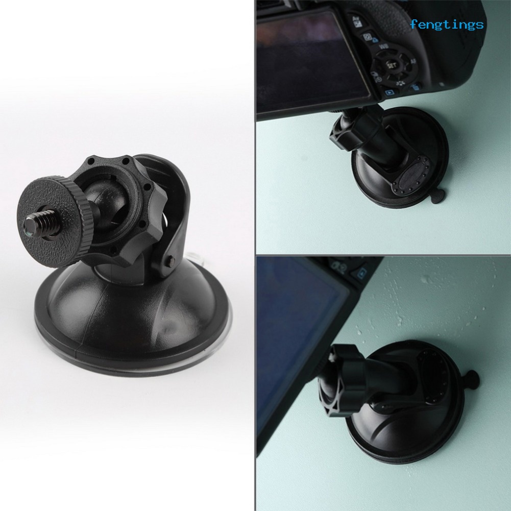 Giá đỡ máy ảnh gắn kính chắn gió xe hơi có giác hút 1/4 inch