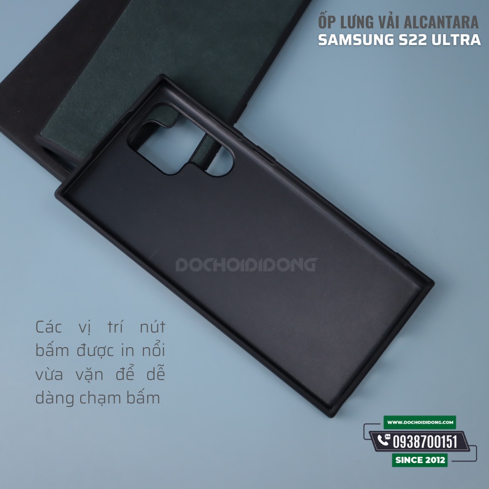 Ốp lưng vải Alcantara cho Samsung S22 Ultra