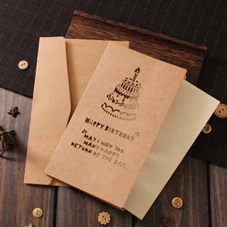 Thiệp thông điệp sinh nhật Vintage, thiệp sinh nhật, thôi nôi cho bé trai bé gái - Andhere