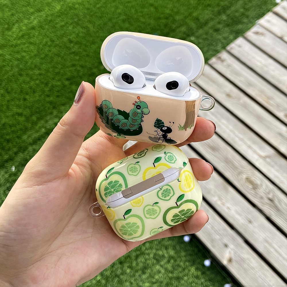 Vỏ Bảo Vệ Hộp Sạc Tai Nghe Airpods Pro 3 2 1 Không Dây Nhiều Màu Bóng Chống Sốc