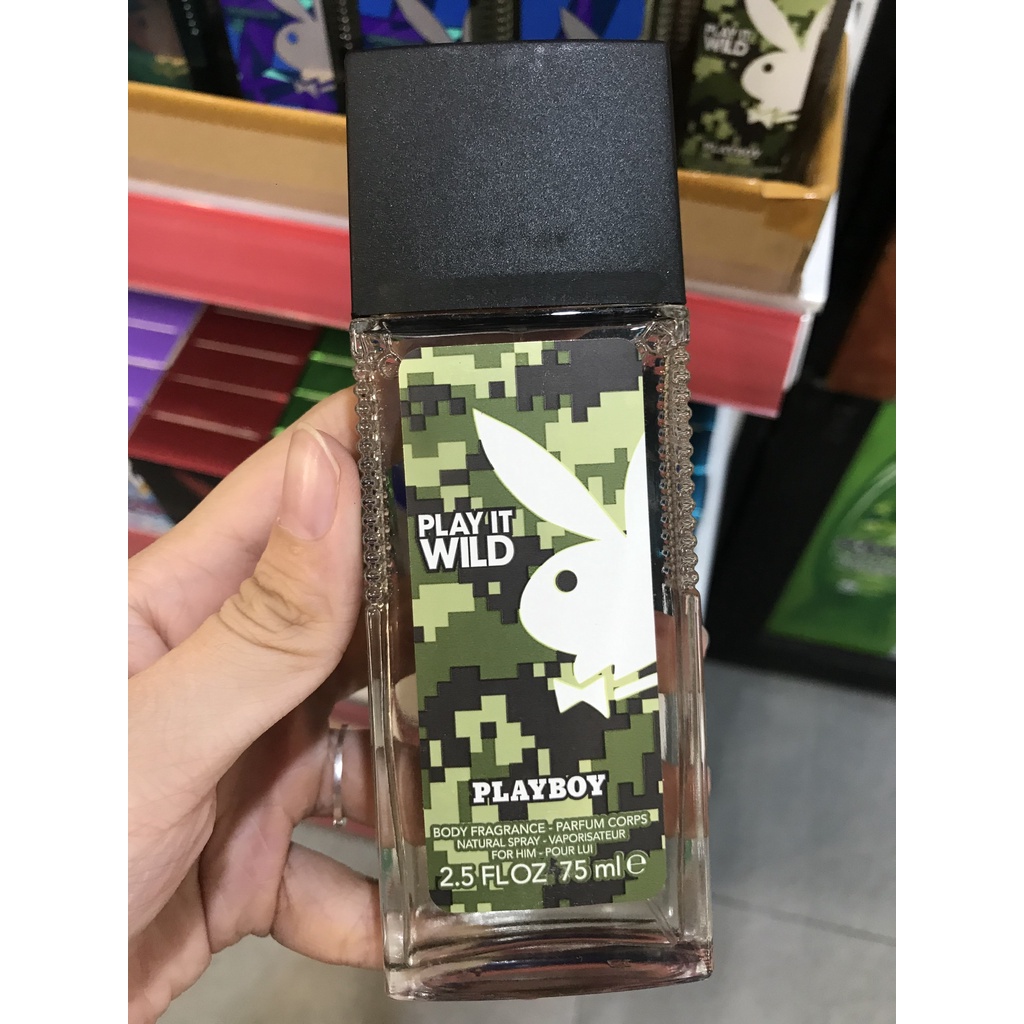 Nước hoa nam Play boy, lưu hương thơm lâu, hương thơm nam tinh - chai 75ML, hàng nội địa Đức.