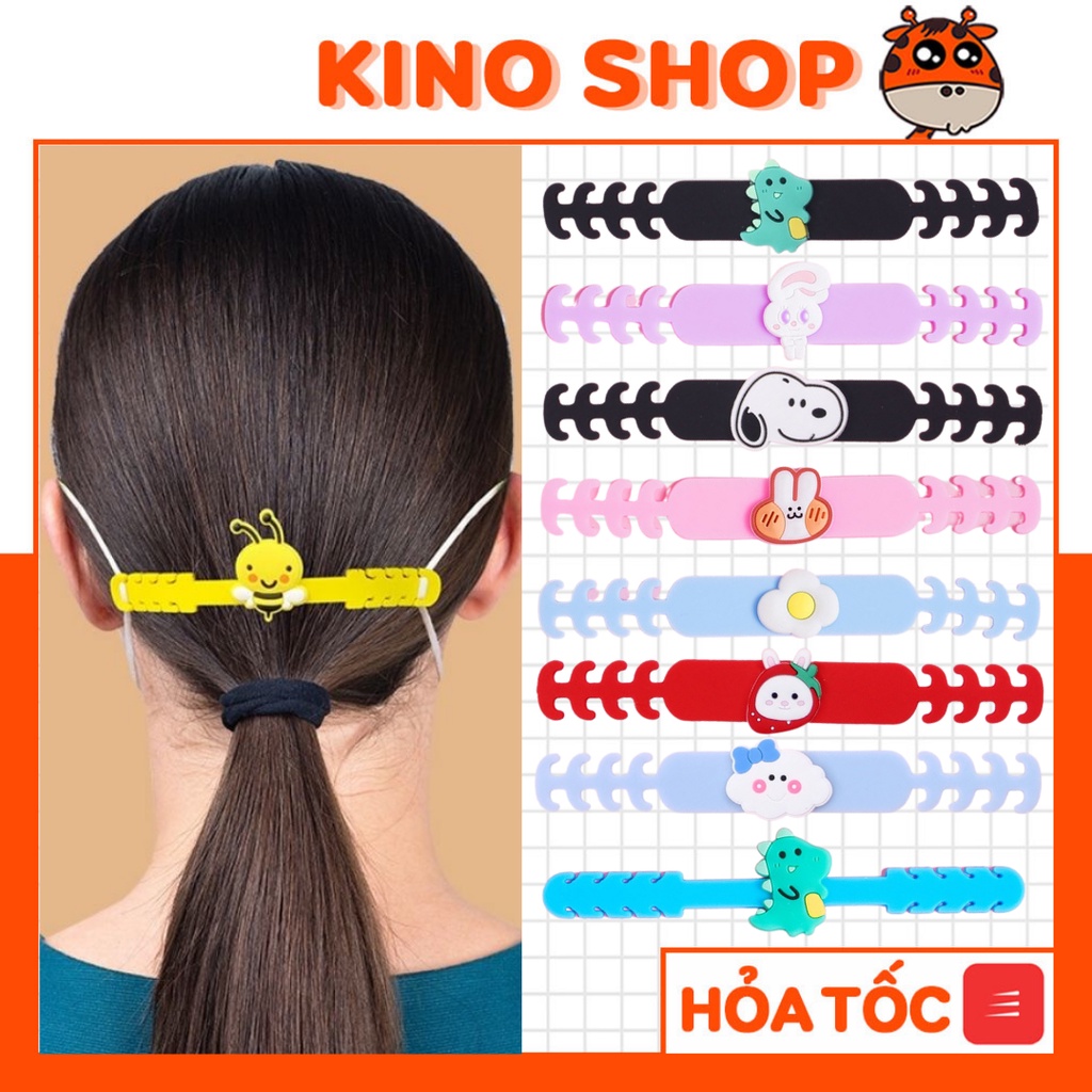 Dây đeo khẩu trang y tế chống đau tai quai gài đệm silicon hoạt hình dễ thương tiện lợi Kino Shop