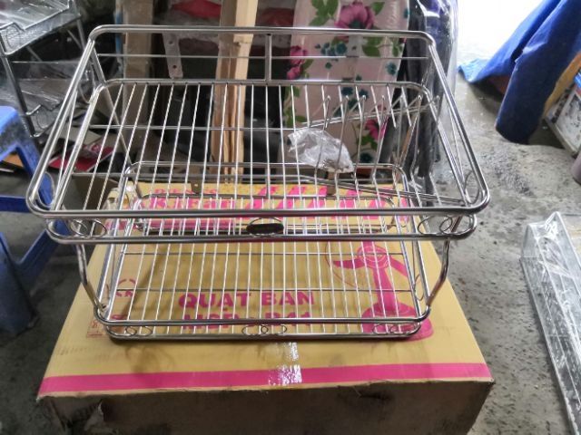 Kệ treo inox 2 tầng 304