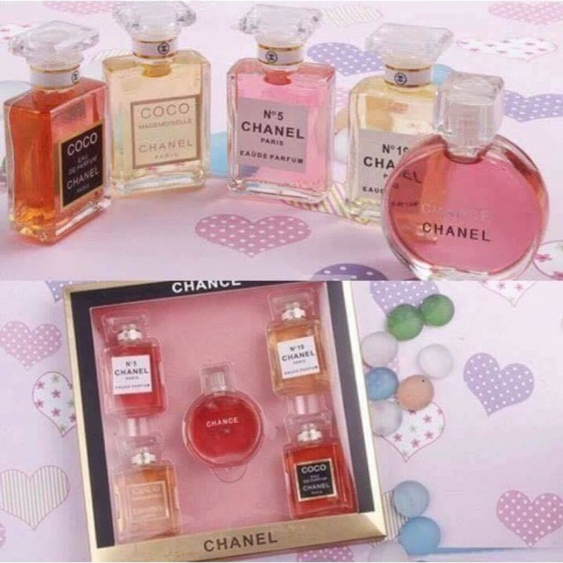 Set Nước Hoa Nữ Mini 5 chai thơm lâu