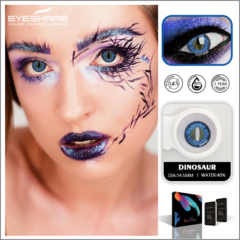 EYESHARE Cặp kính áp tròng hóa trang Halloween hợp thời trang