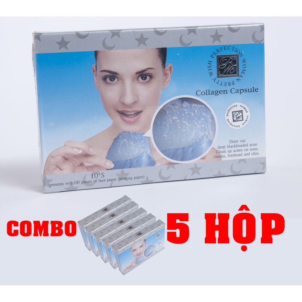 Combo Viên lột mụn cám Collagen Capsule 471235299050