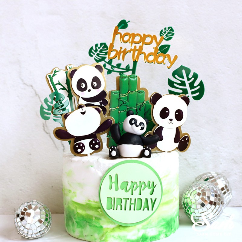 Set que cắm gấu trúc tinh nghịch