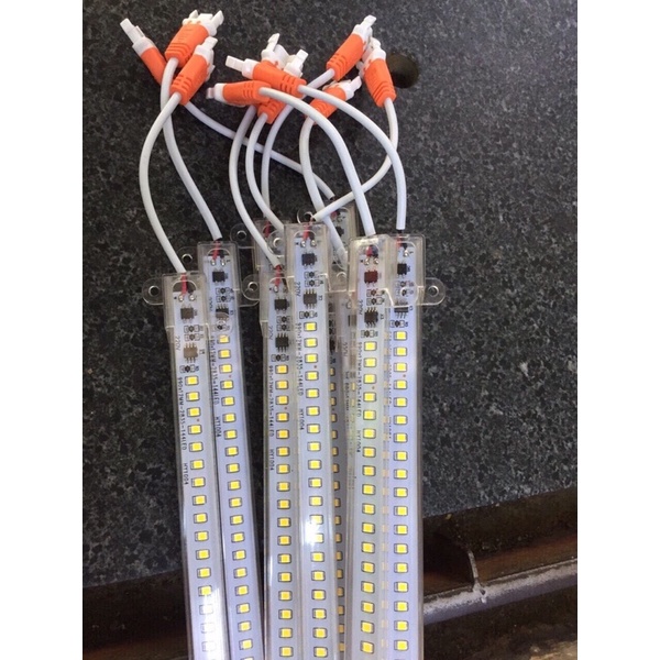 Đèn led thanh nhiều màu hắt ánh sáng nội thất trang trí, led thanh 220v 30cm 50cm 1m