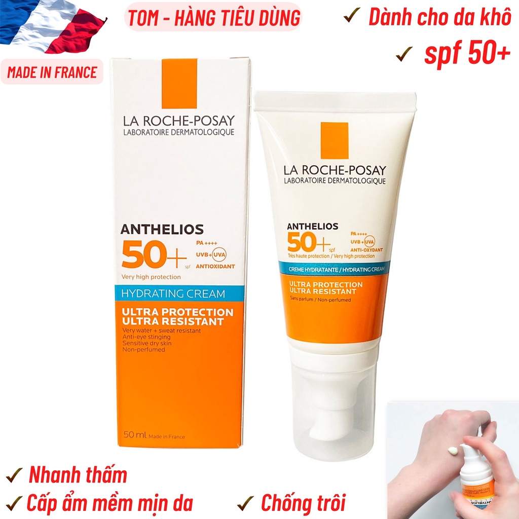 Kem chống nắng cho da khô La roche Posay Anthelios spf 50+
