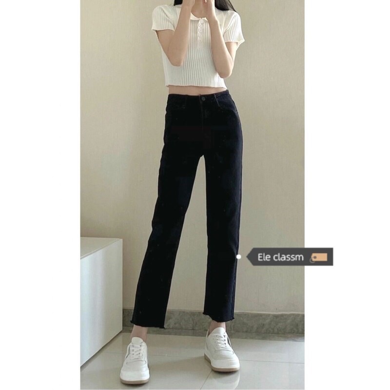 Jeans ống đứng