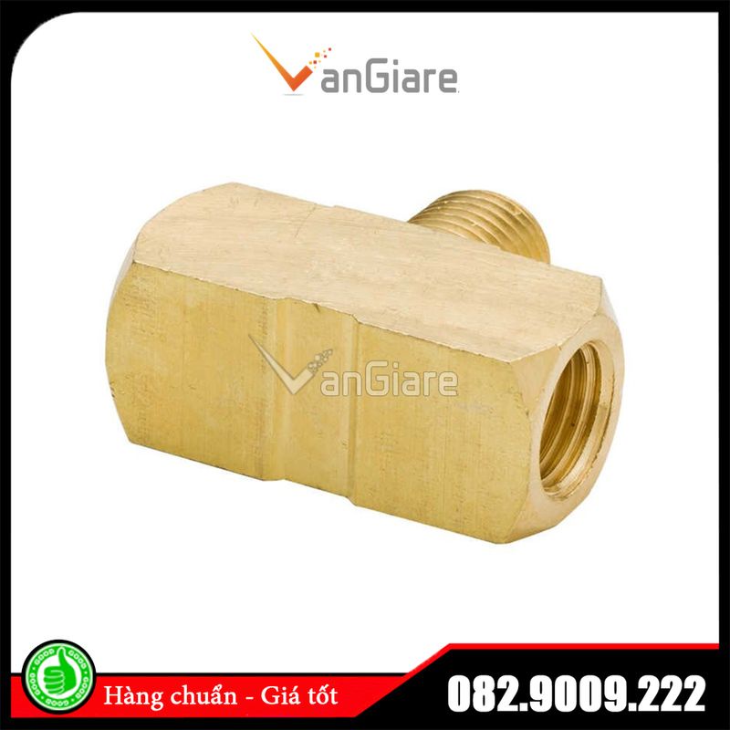 Tê giữa thau - 3 đầu ren trong, ren ngoài 9.6mm 13mm 17mm