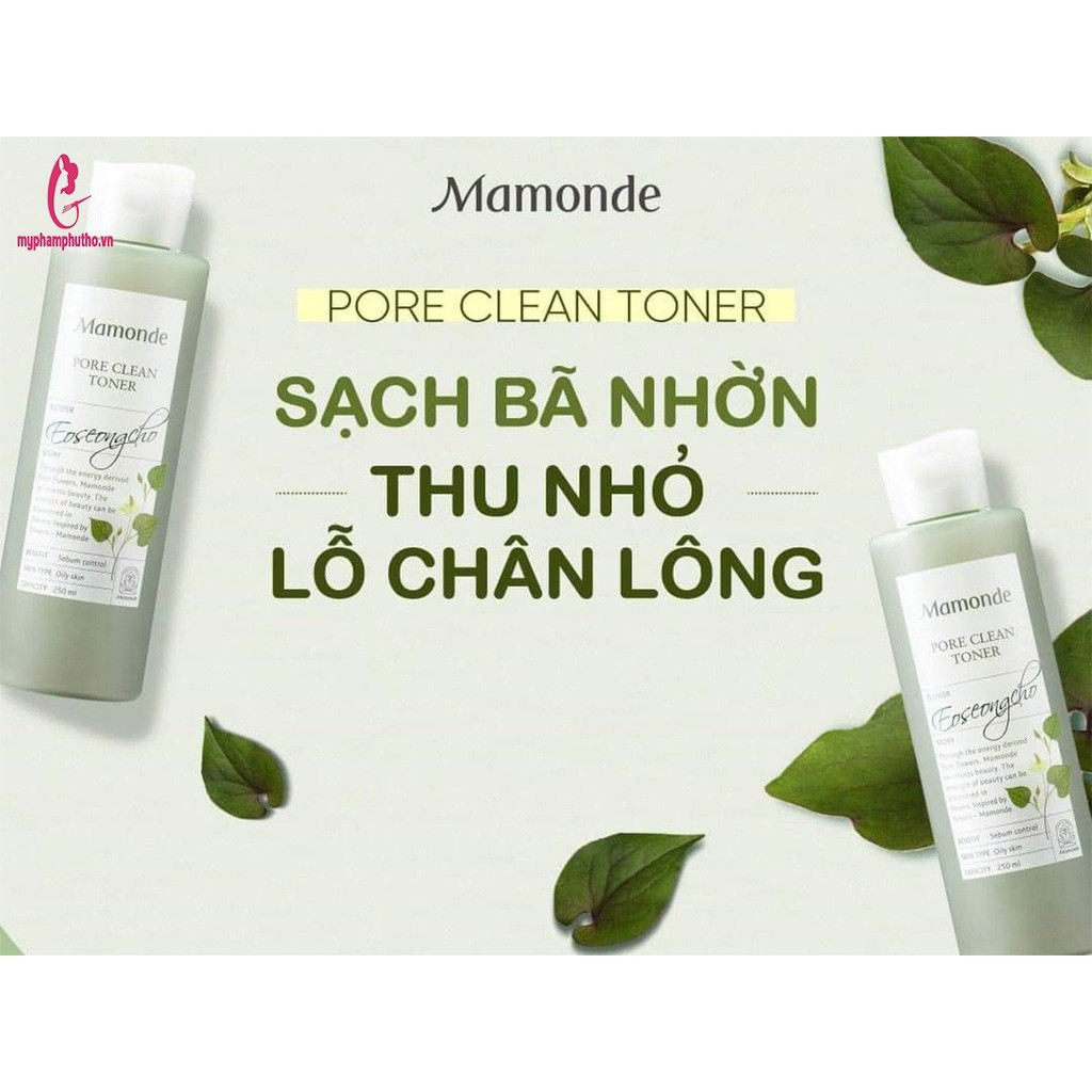 Nước Hoa Hồng Mamonde Toner Diếp Cá Màu Xanh Cho Da Dầu Mụn 250ml