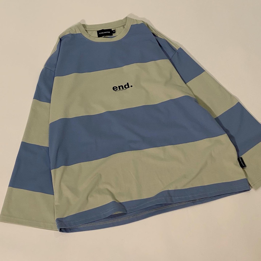 [Mã SKAMA06 giảm 8% tối đa 50K đơn 250K] Áo Tay Dài Sọc ( LONG SLEEVE - SAGE LIGHT/SKY DARK ) | BigBuy360 - bigbuy360.vn