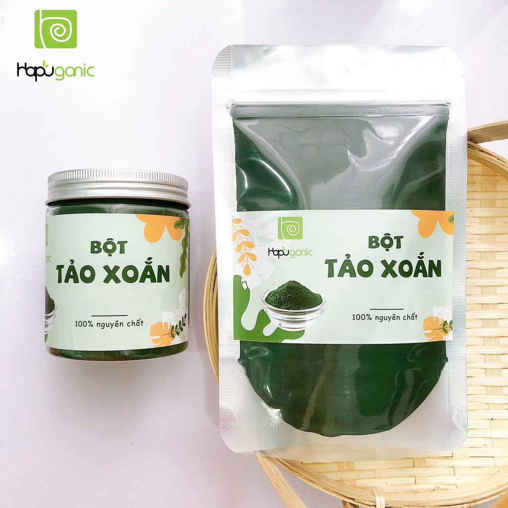 Bột Tảo Xoắn Spirulina nguyên chất 100% Hapu Organic