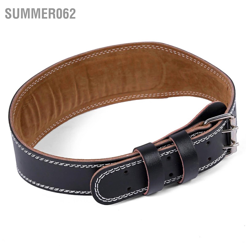 Summer062 Đai nâng tạ bằng da PU lưng hỗ trợ tập đòn bẩy cho bài luyện