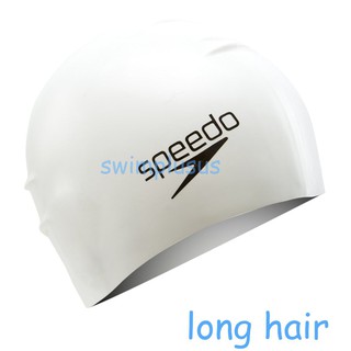 Mũ bơi silicone Plain Flat Spee do ( Long hair )