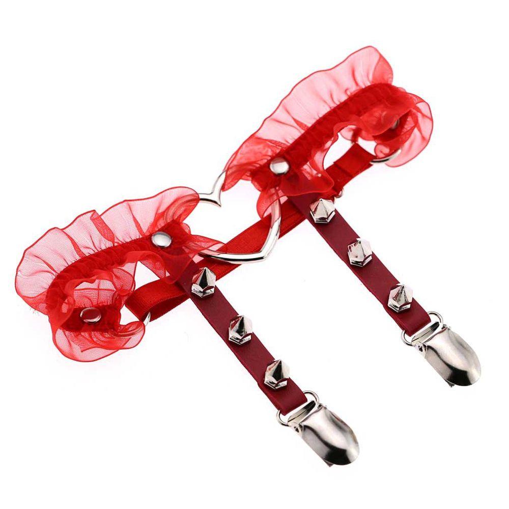 Đai Nịt Bít Tất Ren Hình Trái Tim Gợi Cảm