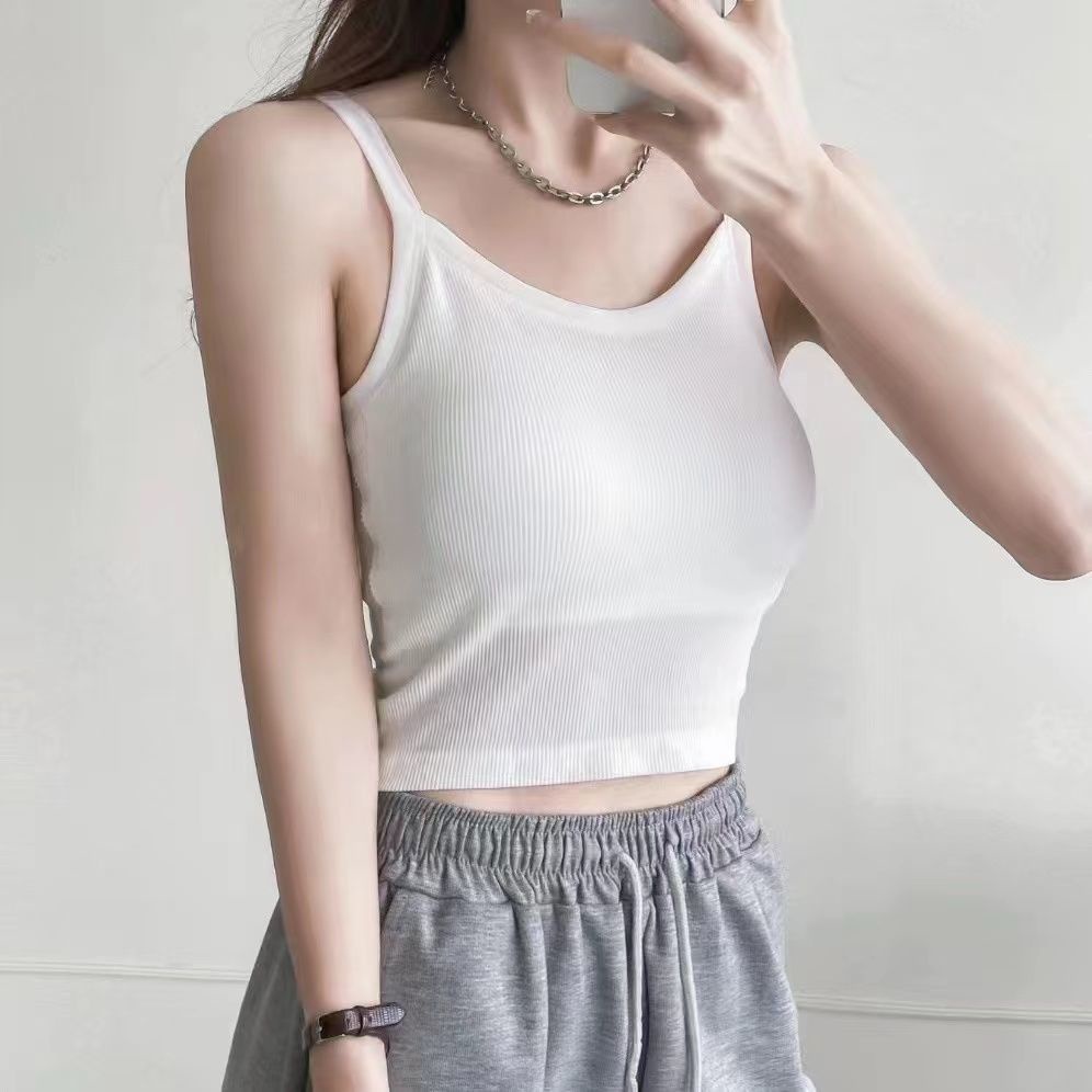 Jiashucheng Áo Lót Ống Mỏng Vừa Vặn Xinh Đẹp Phong Cách Hàn Quốc Chống Chói Cốc Bên Trong