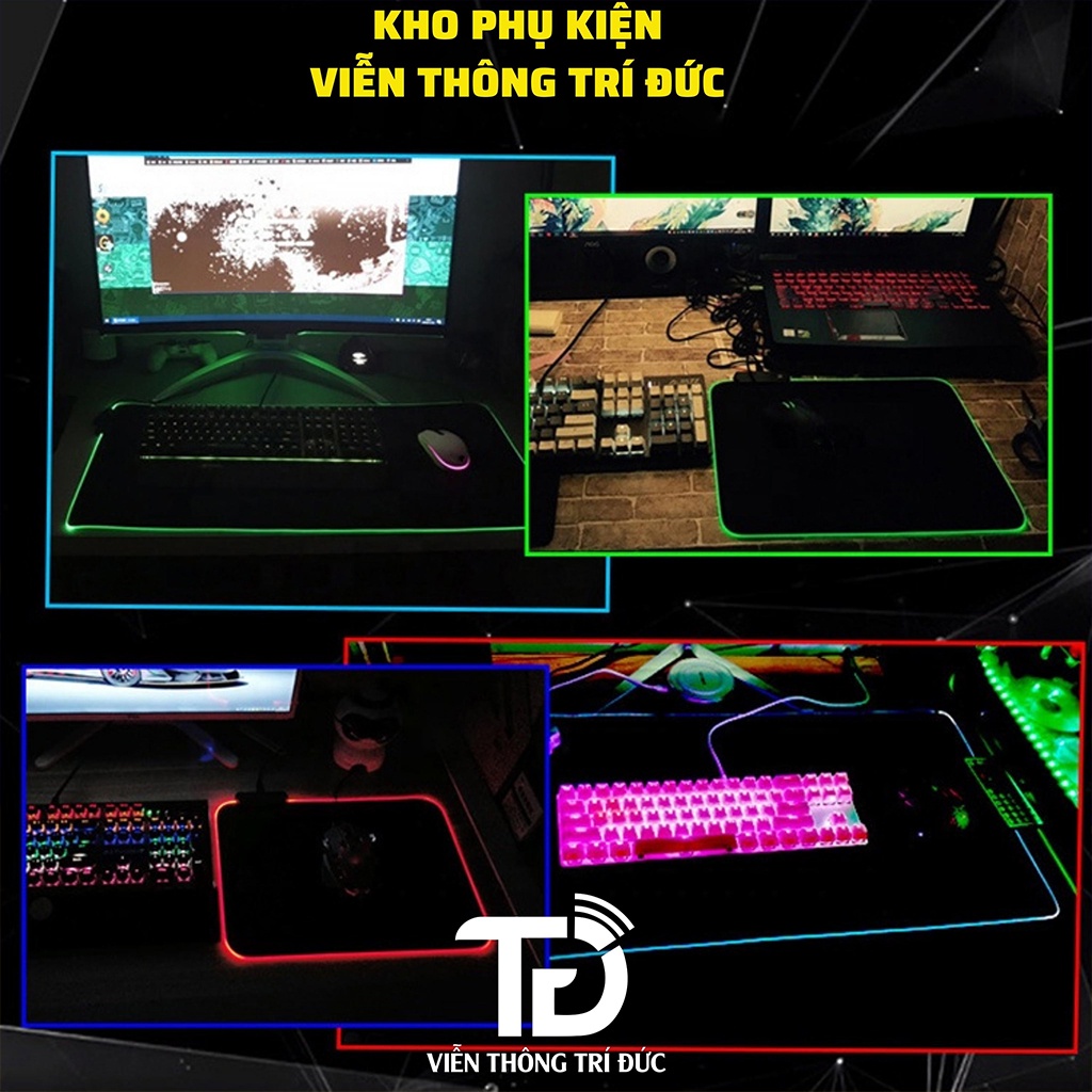 Bộ Bàn Phím Và Chuột Gaming Hoco GM12/GM11/GM16 + Lót Chuột LED RGB Tùy Chỉnh Chế Độ Đèn + Chuột Không Dây Cho Máy Tính