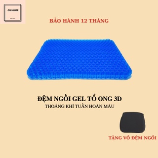 Đệm ngồi gel lưới 3d thoáng khí tuần hoàn máu, đệm gel tổ ong lót ghế ngồi văn phòng, ô tô tiện lợi