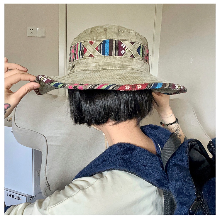 Nón Vành Denim Phong Cách Retro Thời Trang Cho Nữ