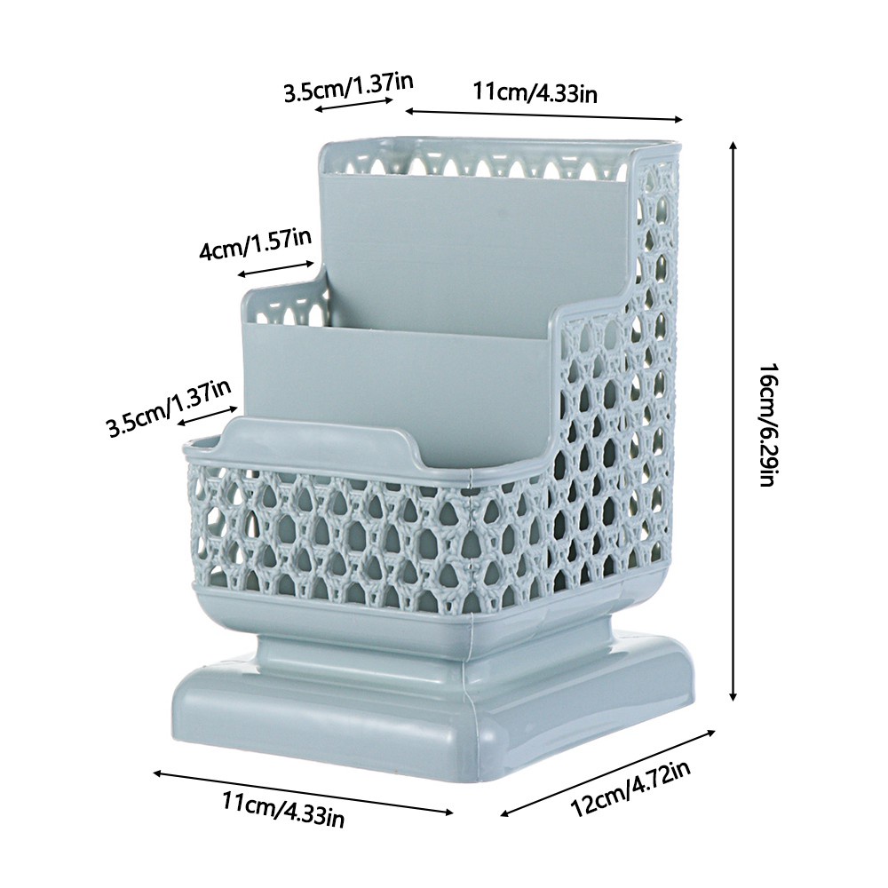 Hộp Đựng Bút 3 Ngăn Đa Năng Tiện Dụng Cho Gia Đình