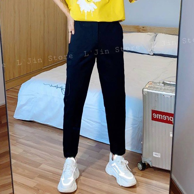 QUẦN TÂY ÔM BA MÀU KEM ĐEN TRẮNG - LJINSTORE | BigBuy360 - bigbuy360.vn