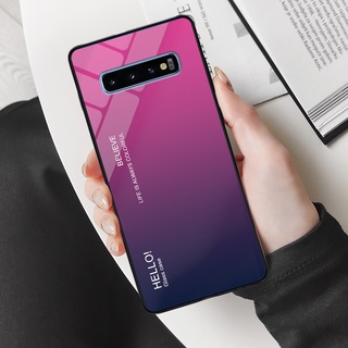 Ốp điện thoại Samsung Galaxy S10, S10 Plus, S10 5G - Gradient edition, chất liệu kính cường lực