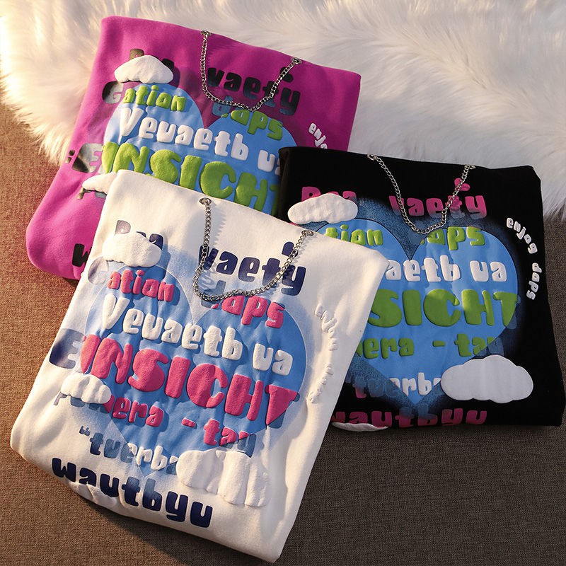 Áo Hoodie Tay Dài Dáng Rộng Phong Cách Hàn Quốc Thời Trang Xuân Thu 2021 | BigBuy360 - bigbuy360.vn