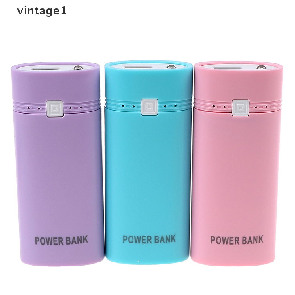 Pin Sạc Dự Phòng Cho Điện Thoại 1  2 X 18650 USB Có Đèn Flash