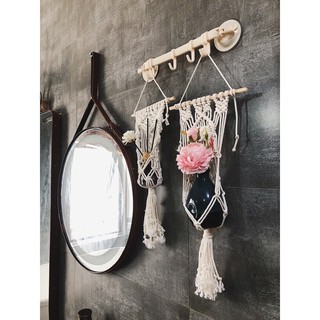 Mành macrame treo cây