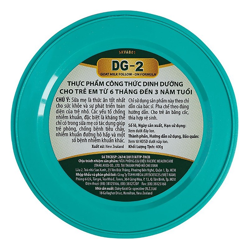 Sữa dê công thức DG-2 Goat Milk Follow-On Formula