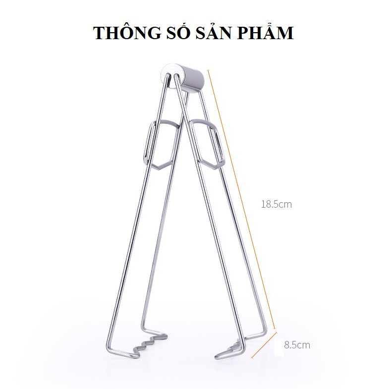 Kẹp nhấc nồi/ nhấc bát đĩa chống nóng inox tiện dụng - Kẹp chống bỏng tay nhà bếp