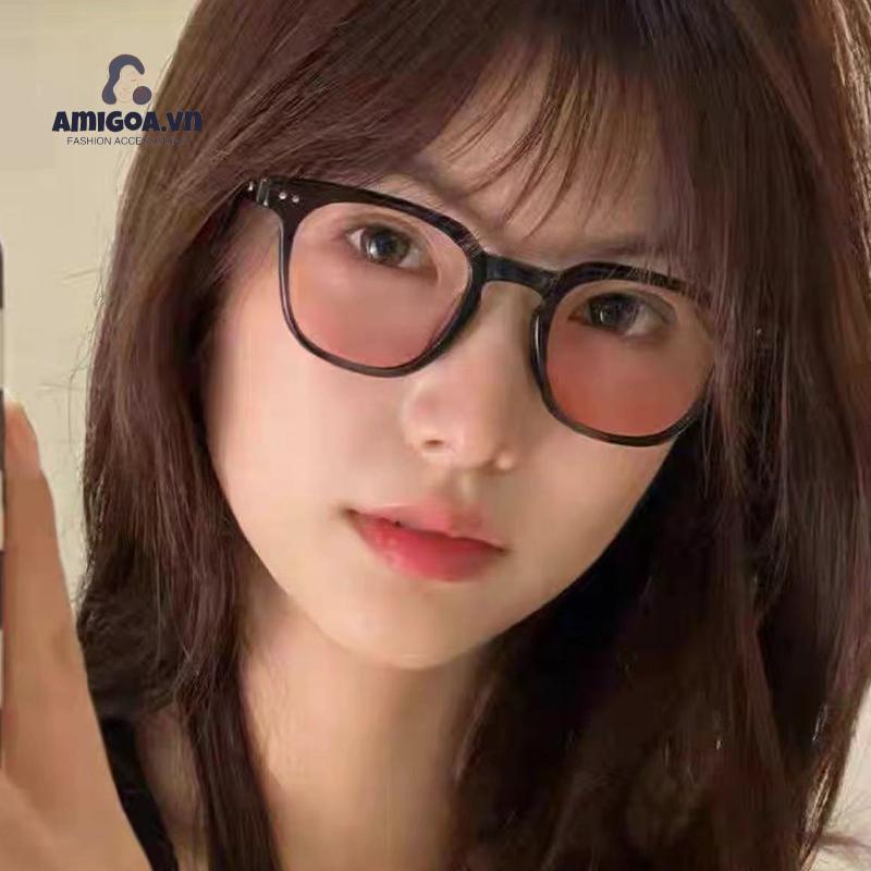 ✨✨Mắt Kính Màu Đen Gọng Tròn Thời Trang Cho Nữ