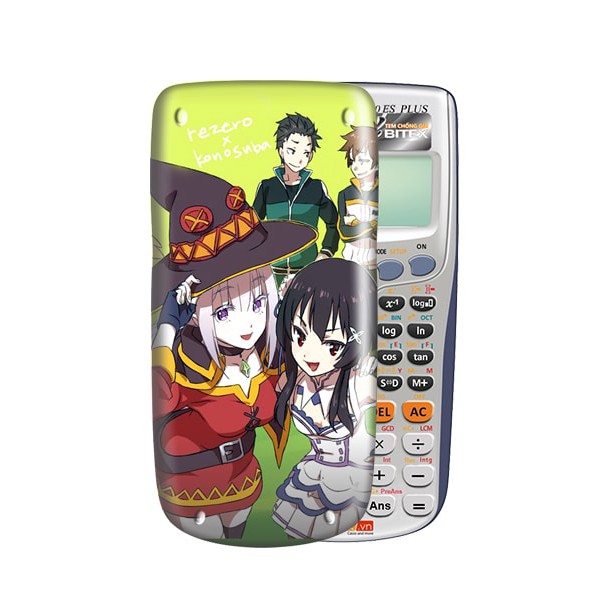 Ốp máy tính Casio/Nắp máy tính Casio Nhân Vật Hoạt Hình Anime Konosuba 003