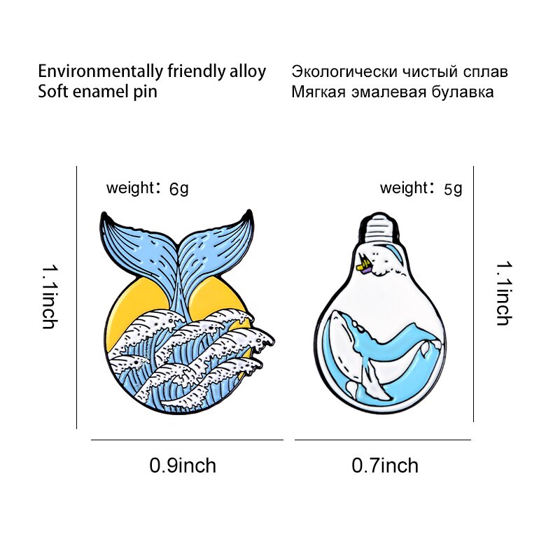 Ghim cài áo hình bóng đèn hoạt hình đáng yêu