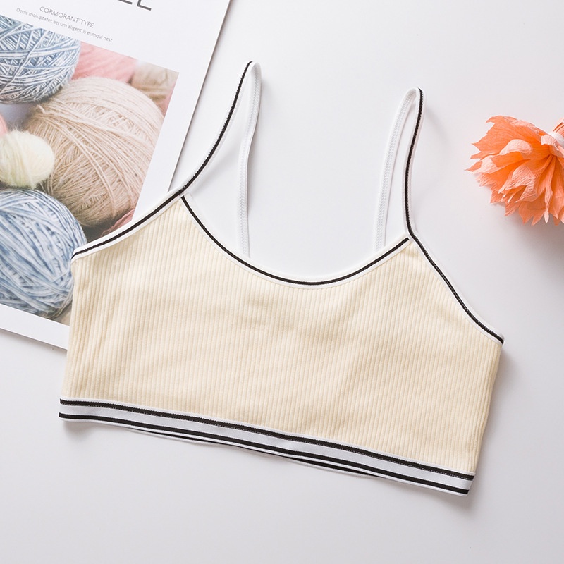 Áo lót 2 dây học sinh chất cotton cho bé gái từ 30-48kg