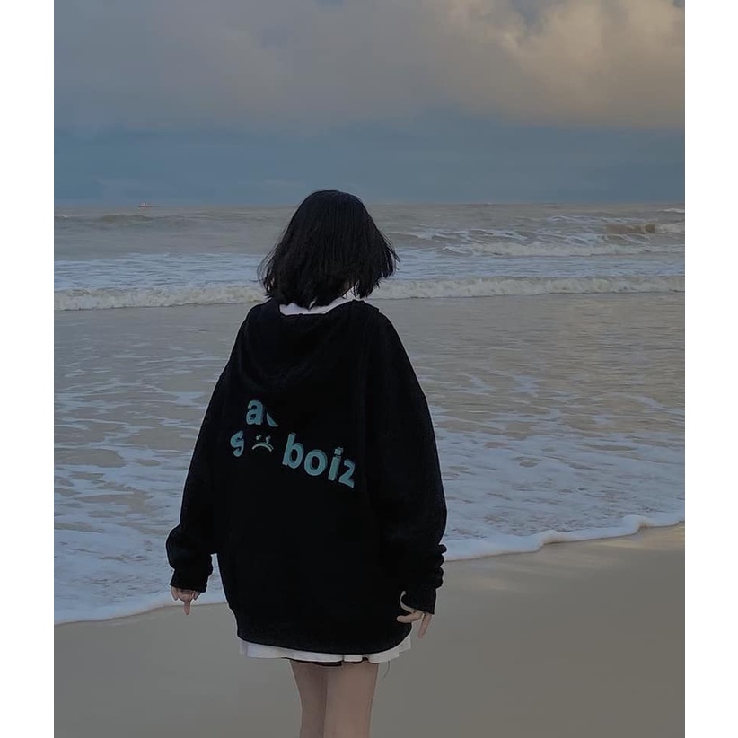 Áo hoodie Sadboizvibes zipper áo khoác dây kéo sad boiz form rộng nam nữ unisex