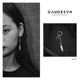 Khuyên vòng fall dây xích lông vũ _ kv00125