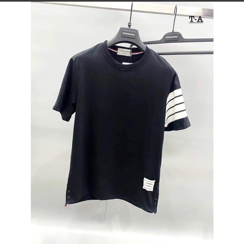 Áo phông thom nữ vạch tay viền ngang, Áo  polo nữ from rộng vạch tay kẻ sọc tay lỡ Chất Cotton Siêu Xinh | BigBuy360 - bigbuy360.vn