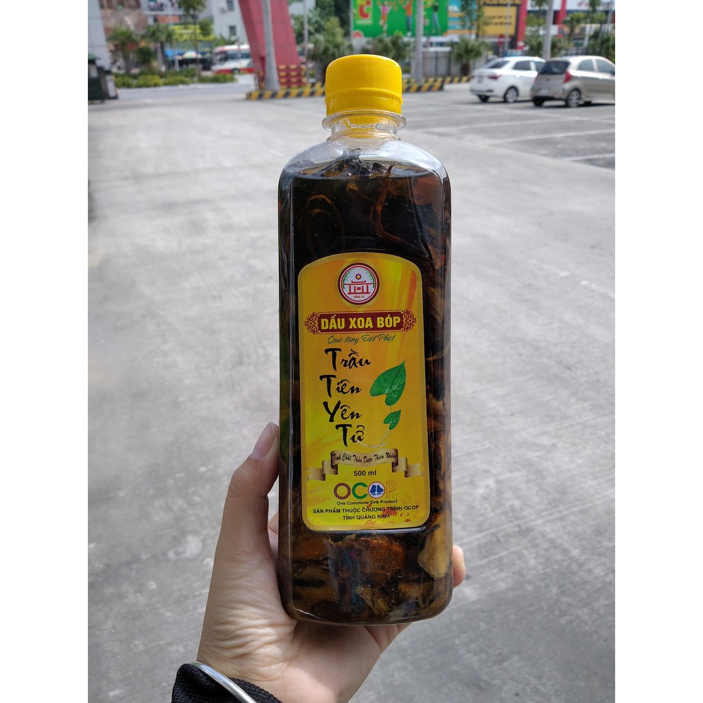Dầu xoa bóp Yên Tử, Trầu tiên Yên Tử, Chai 400ml