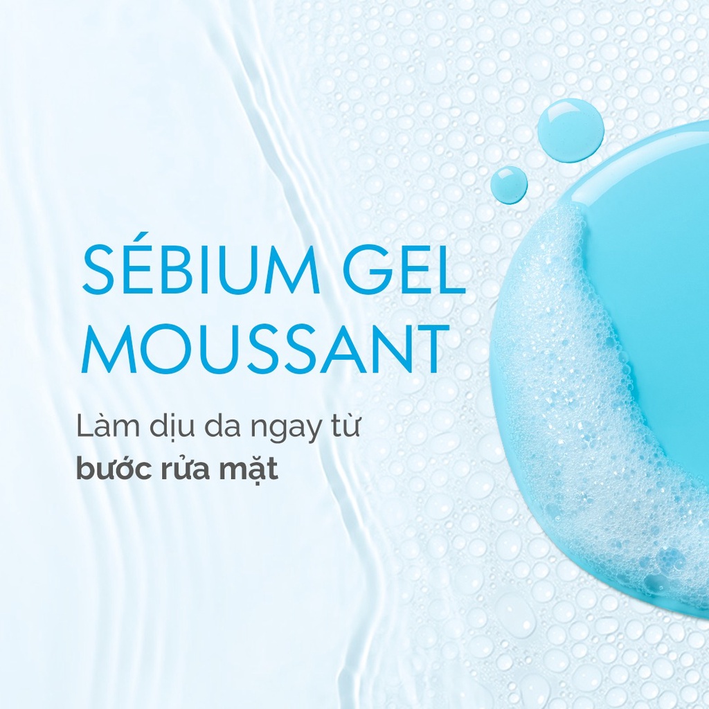 Sữa Rửa Mặt Cho Da Dầu Mụn Bioderma Sebium Gel Moussant 45ml - 200ml, Tạo Bọt, Không Chứa Xà Phòng