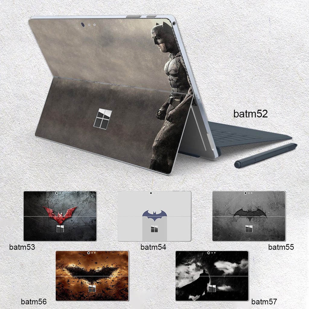 Skin dán hình Người dơi x03 cho Surface 3 2015; Go, Go 2, Go 3; Pro 2 3 4 5 6 7 8 X