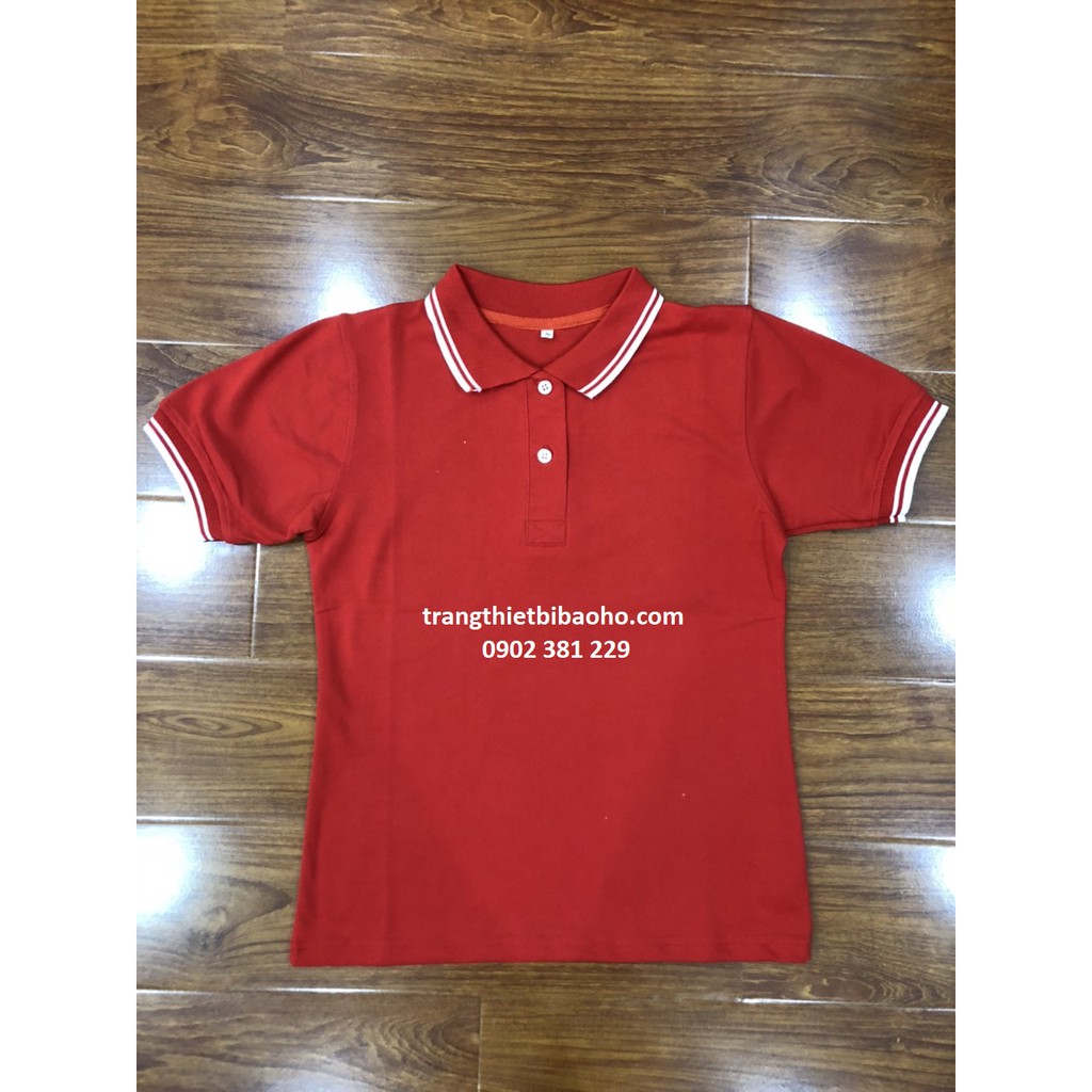 [ĐỒNG PHỤC] - Áo thun đồng phục Polo nam nữ cổ bẻ tay ngắn - hình thật đủ size
