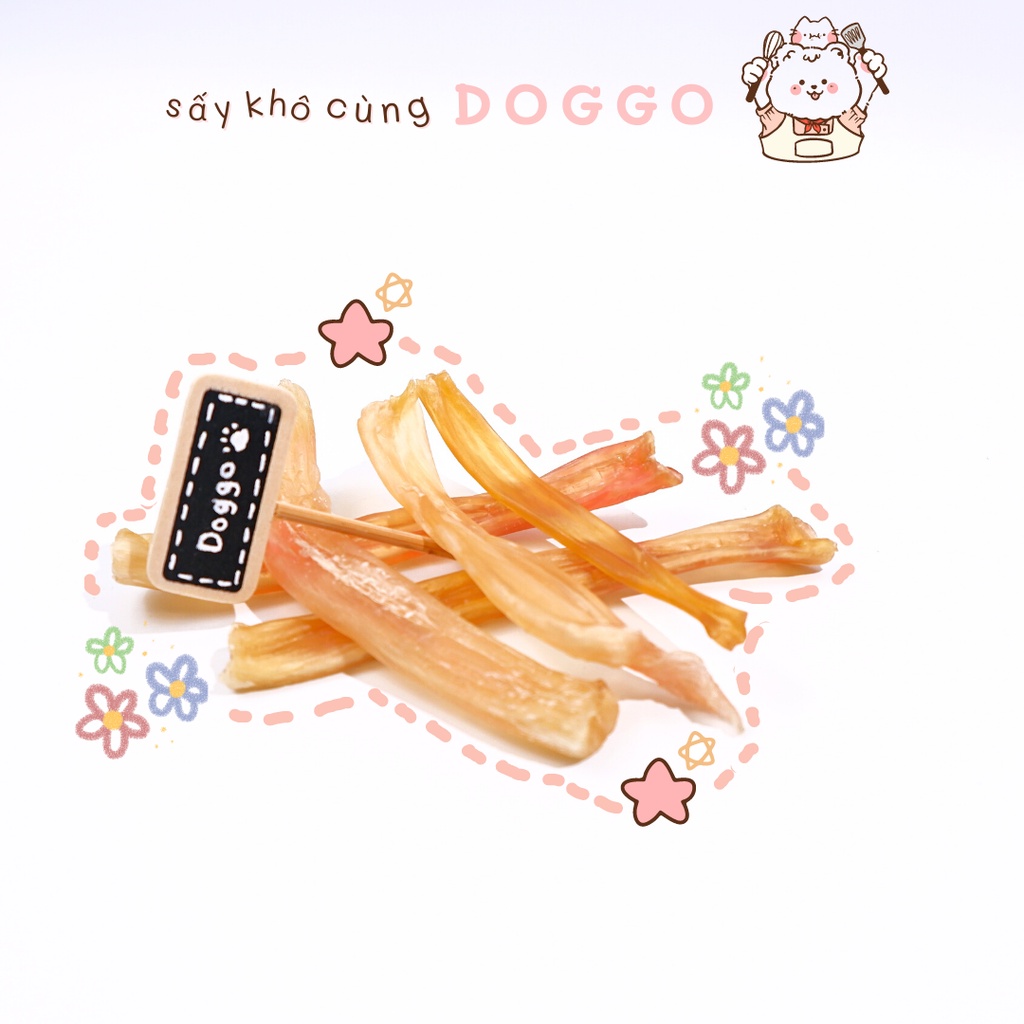Treat Bánh Thưởng Cho Chó Gân Bò Sấy Khô DOGGOSTYLE Homemade Không Chất Bảo Quản 100G Thức Ăn Cho Chó Thú Cưng