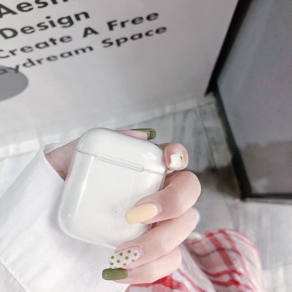 Vỏ Bảo Vệ Hộp Sạc Tai Nghe AirPods 1 / 2 / 3 Pro AirPods Pro 2 Trong Suốt Hình Thùng Rác