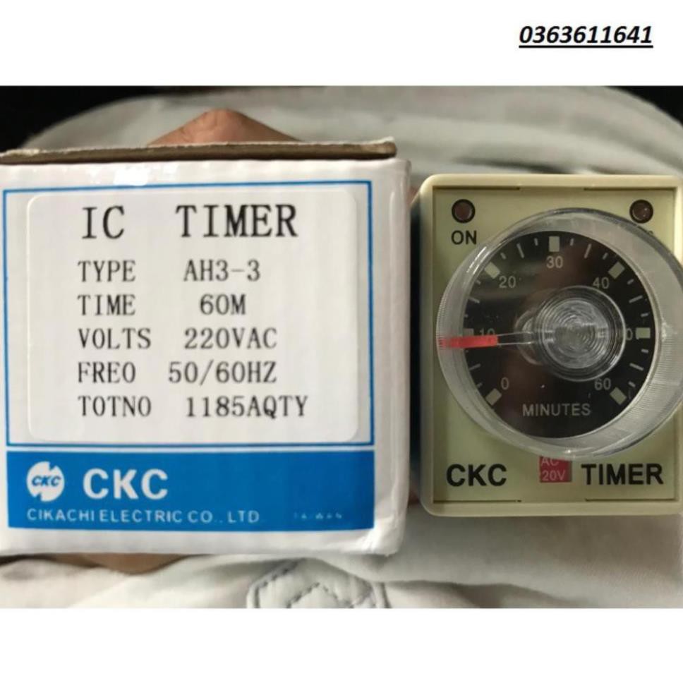 [Sốc] Sale  Giá gốc Timer CKC Rơ le thời gian CKC Công tắc thời gian CKC 10s 30s 60s 30p 1h .