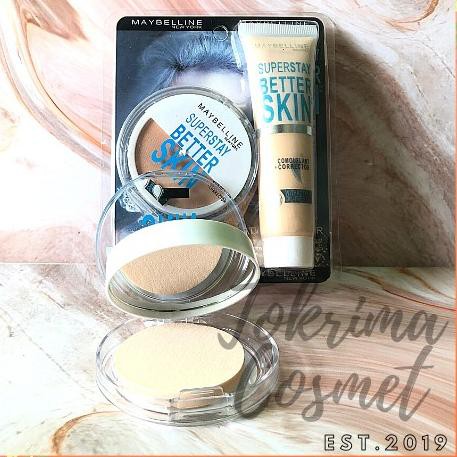 (hàng Mới Về) Bộ Mỹ Phẩm Maybelline Superstay Better Skin | Fit Me Set Mica 2 Trong 1