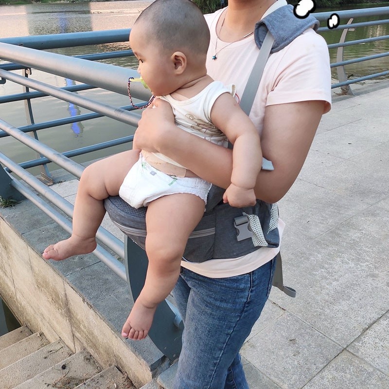 [1 ĐỊU 4 CÁCH DÙNG] Địu ngồi Gabesy HÀNG LOẠI 1,thiết kế khoa học không đau vai có dây an toàn cho bé chống trơn trượt
